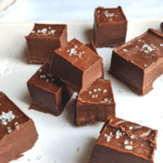 Sweet Tahini Fudge cut into squares