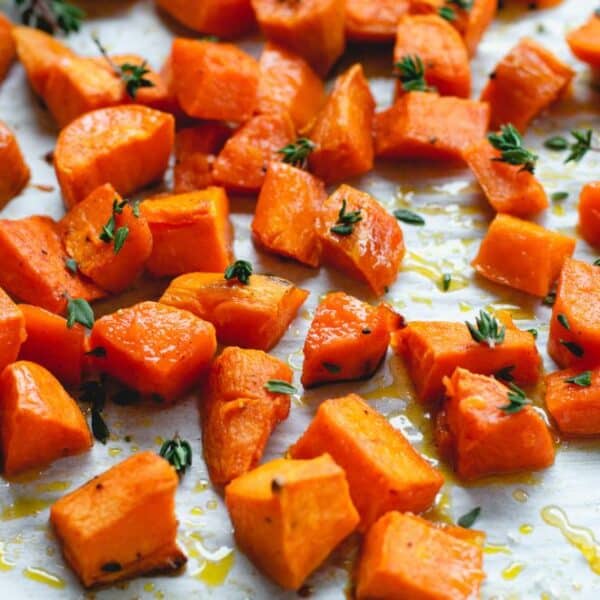 Roasted Sweet Potatoes with Maple and Lemon