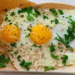 Breakfast Tortilla with Sunny-Side Up Eggs
