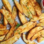 Potato Wedges with ketchup