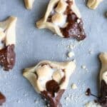 S'mores-Hamantaschen on a white paper