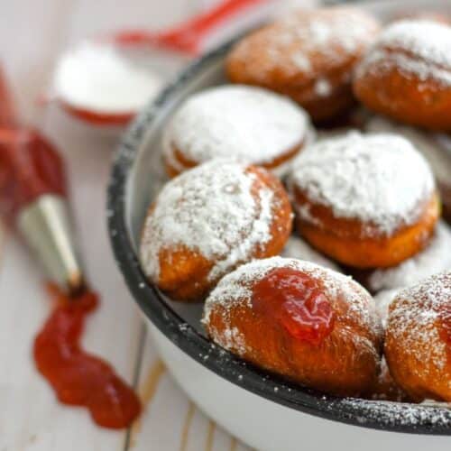 Baked hanukkah donuts